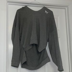 PINK cropped and hoodie sweatshirt